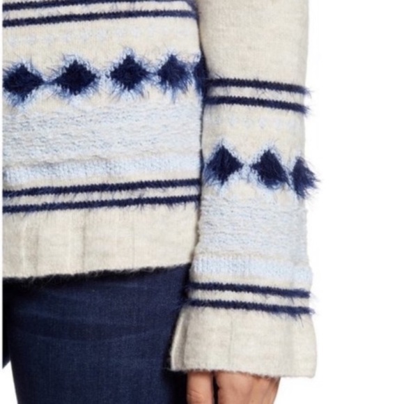 Caslon Fair Isle Off Shoulder Knit Sweater - Picture 3 of 11